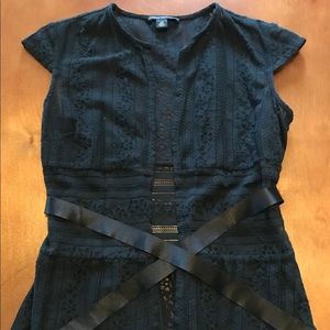 Black Lace Banana Republic Top